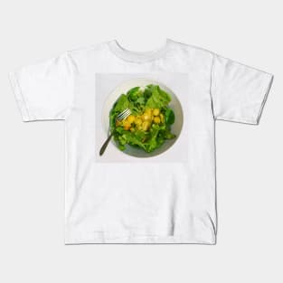 Yellow Tomato Salad With Fork Kids T-Shirt